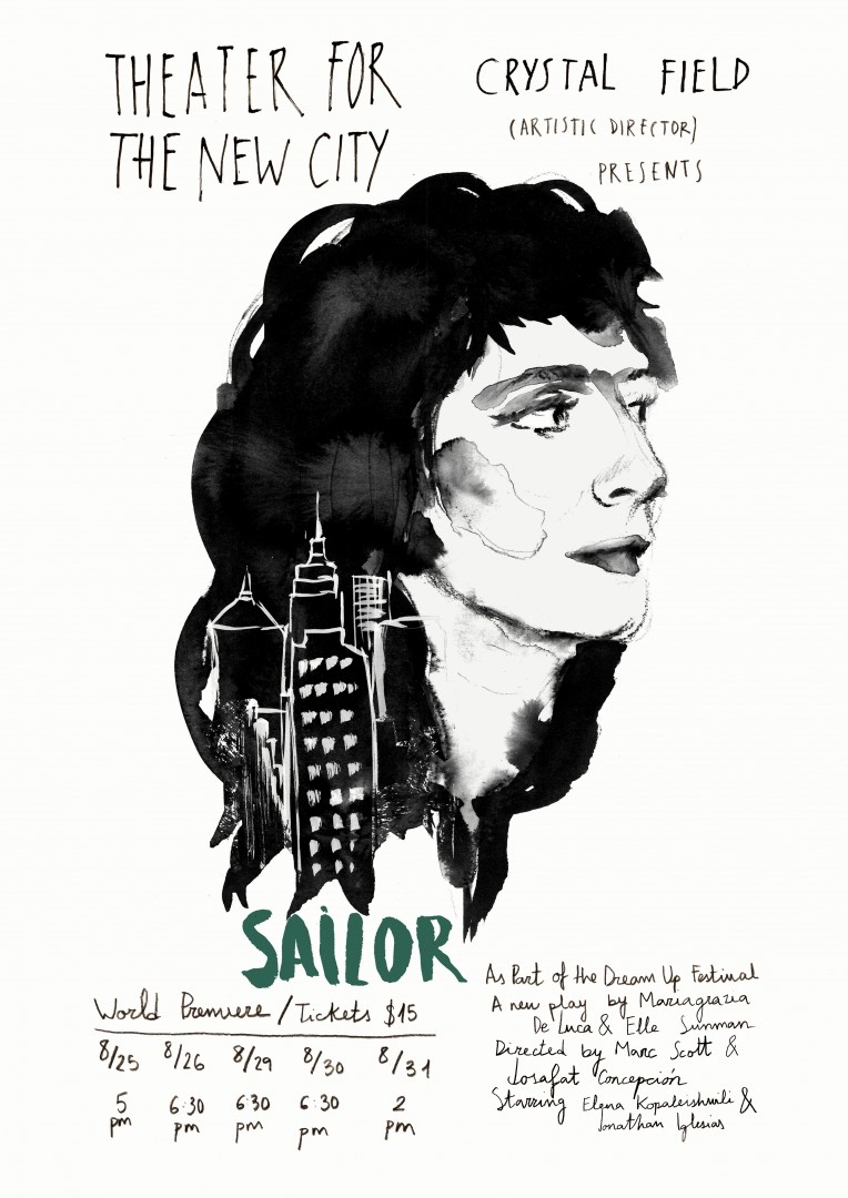 Portada para Sailor, obra de teatro por Mariagrazia de Luca y Elle Sunman